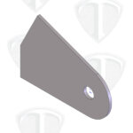 Titanium Wheelie Bar Wheel Plate