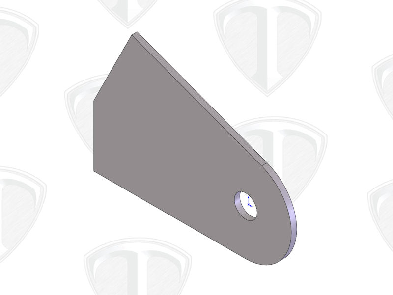 Titanium Wheelie Bar Wheel Plate