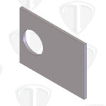 Titanium Wheelie Bar Housing Plate