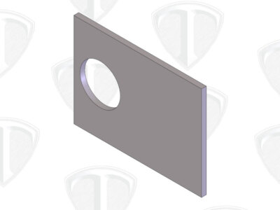 Titanium Wheelie Bar Housing Plate