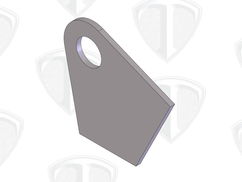 TI Wheelie Bar Pin Plate Single Hole