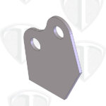 Titanium Wheelie Bar Quick Pin Plate