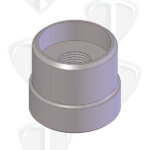 Ti 1-1/2" x 0.054 TUBE ADAPTER:  5/8-18 LH - Image 1
