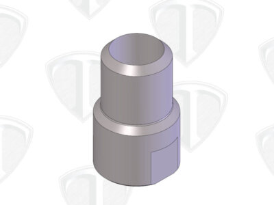 Ti 5/8" x 0.054 TUBE ADAPTER:  3/8-24 LH