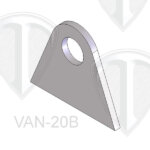 Seat Belt Tab: 1/2" Hole - Image 1