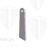 2 Inch Tab 3/16" Hole