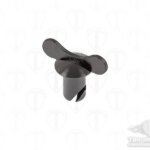 Winged Oval Head Dzus Fastener (Black)