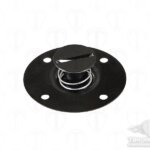 Black Round .500 Aluminum Self Eject (7/16) Dzus Fastener