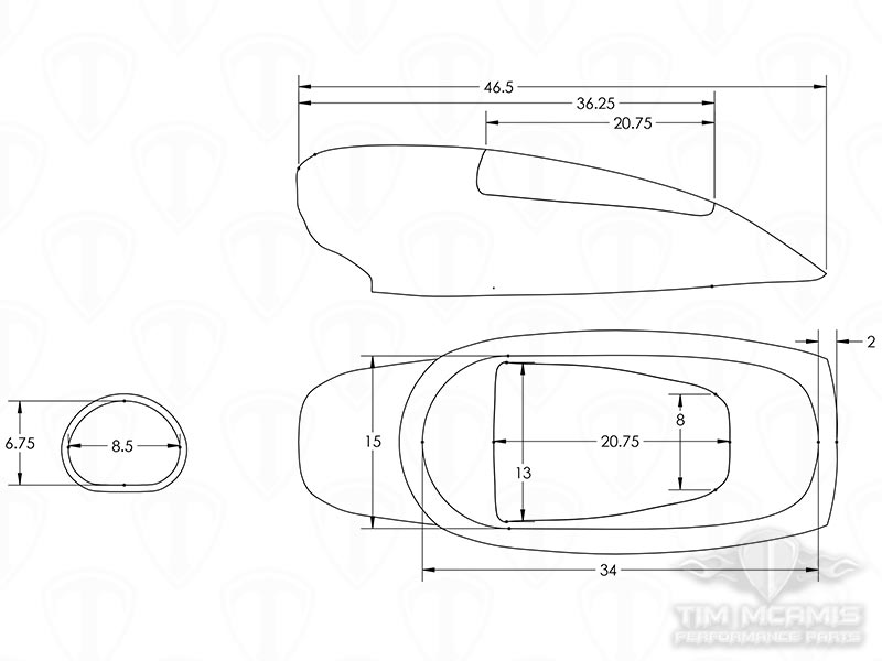 EFI Burst Panel Hood Scoop Dims