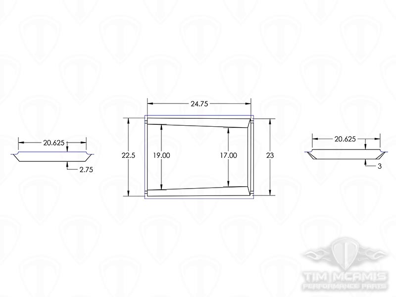 Belly Pan Dimensions