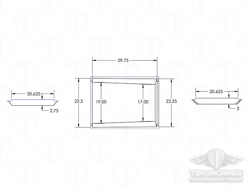 Carbon Belly Pan Dimensions