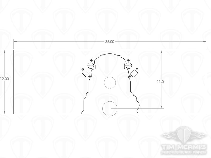Chevy LS Motor Plate Dimensions