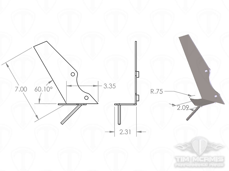 Motor Plate Mount Kit Dims