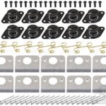 Black Aluminum Self Eject (7/16) Dzus Fastener Kit
