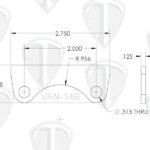 MW Sway Bar Tab Dimensions