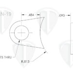 Brake Line Tab Dimensions