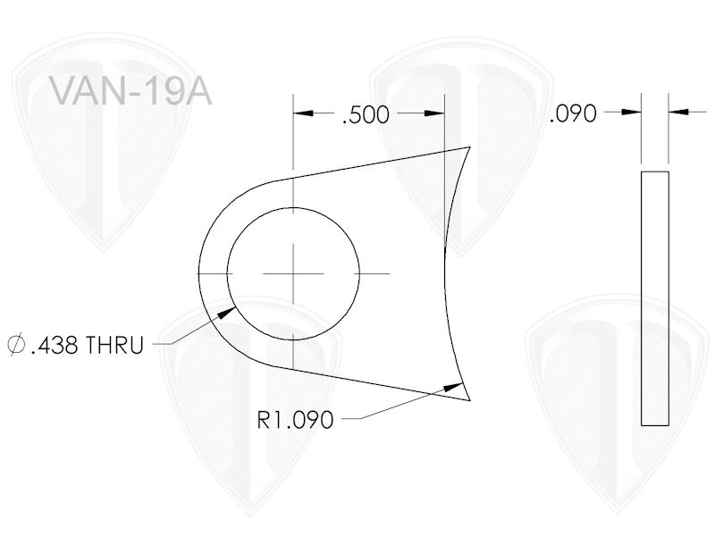 Fire Nozzle Tab Dims