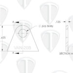 Seat Belt Tab: 1/2" Hole - Image 2