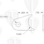 3/8" Radius Tab Dimensions
