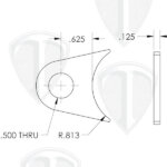 Lower Control Arm Tab Dims