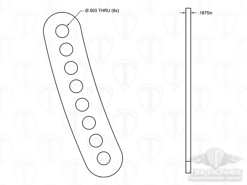 4-Link Bracket Doubler Dims