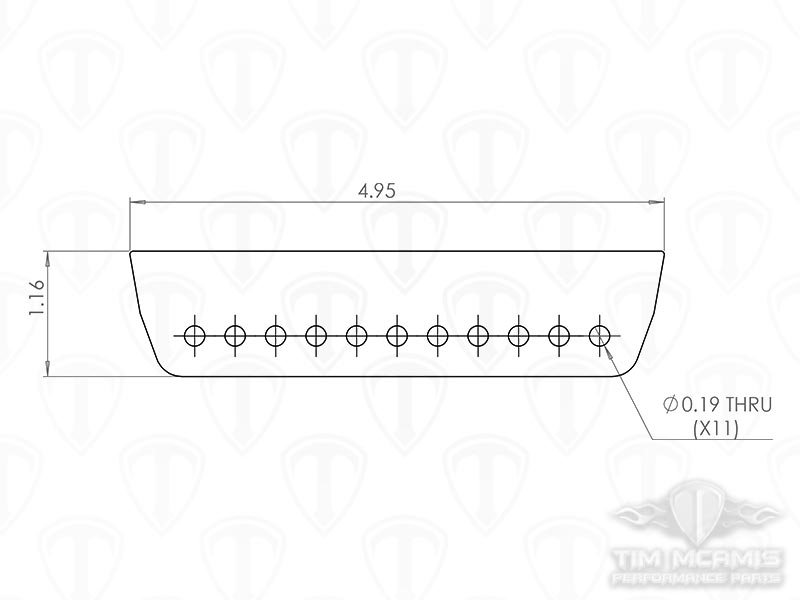 Throttle Cable Mount Tab Dims