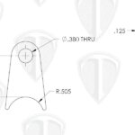 Hand Brake Cross Shaft Tab Dimensions