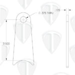 Hand Brake Pedal Shaft Tab Dimensions