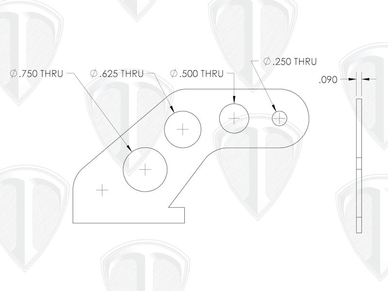 Parchute Lever Pivot Dimensions