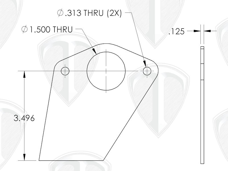 Master Cylinder Mount Dimensions