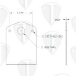 Dzus Fastener Tab Dims