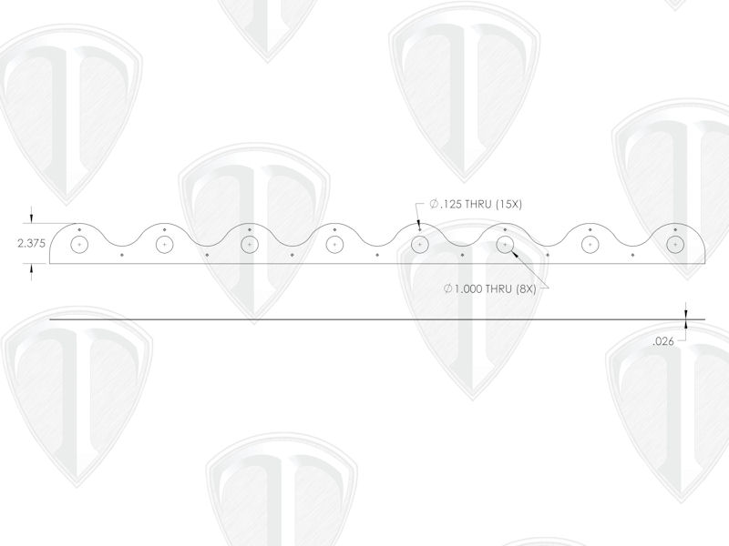 Body Mount Strip Dims