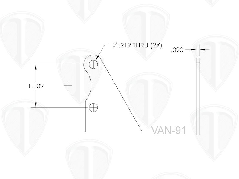 NOS Valve Bracket Dimensions