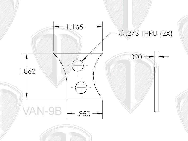 Wishbone Gusset Dimensions