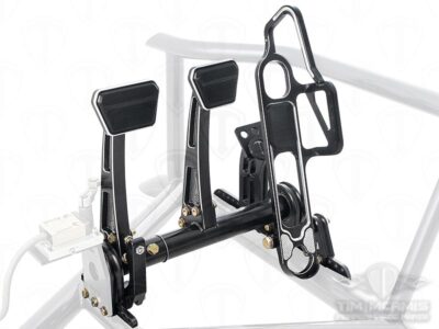 Adjustable Billet Clutch, Brake & Cable Operated Gas Pedal Kit (Black)