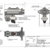 TBM Master Cylinder Remote Reservoir Top & LineLock Drawing